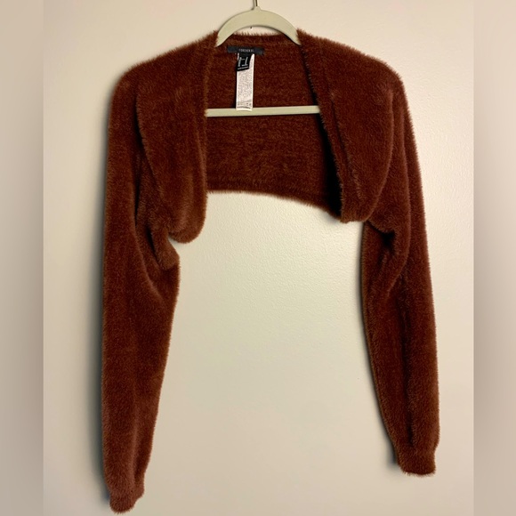 Forever 21 Sweaters - Fuzzy Cropped Bolero